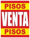  Pisos Venta Pisos SPANISH FLOORING SALE Window Poster Sign 25x33 